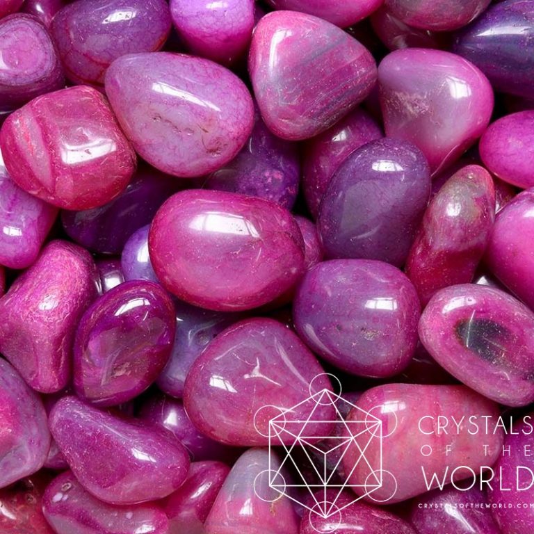 Blue Lace Agate Tumbled Stone Crystals of the World