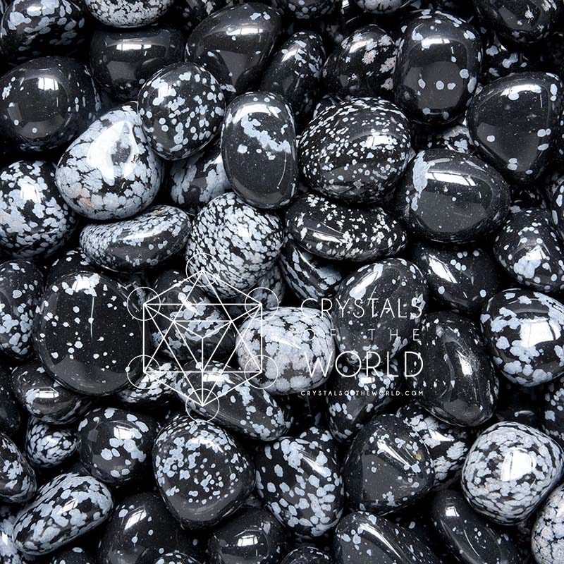 Obsidian-Tumbled Stone
