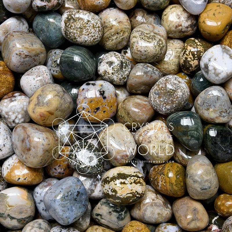Ocean Jasper-Tumbled Stone
