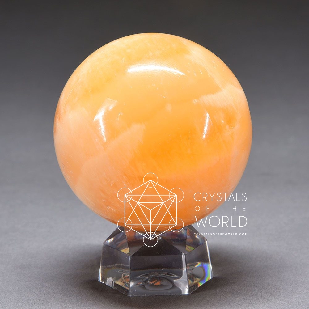 Orange Calcite-Spheres