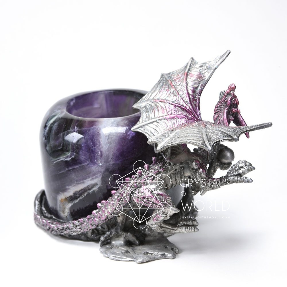 Pewter Stands-Dragon Tea Light ring OCD02