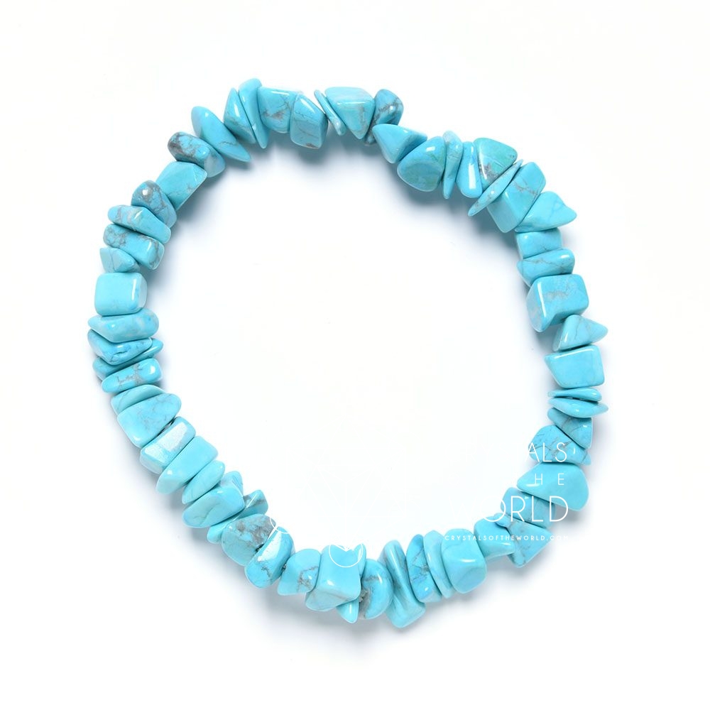Turquoise Howlite-Chip Bracelet